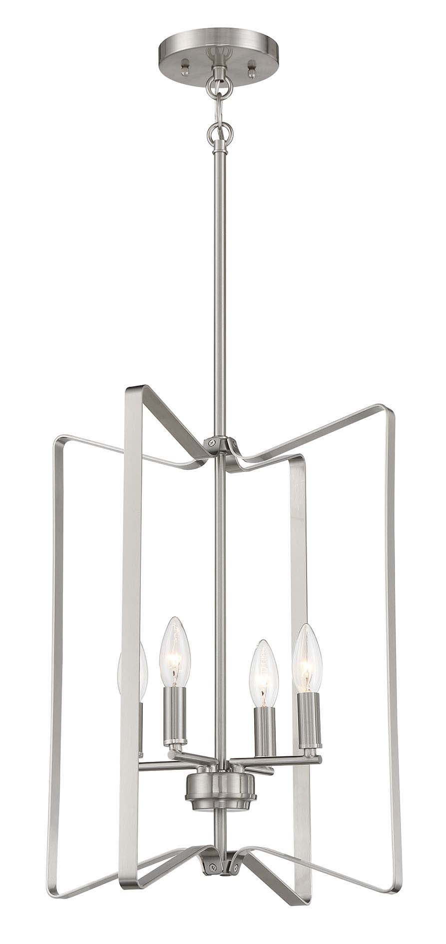 Shayna Foyer Pendant in Brushed Polished Nickel by Craftmade