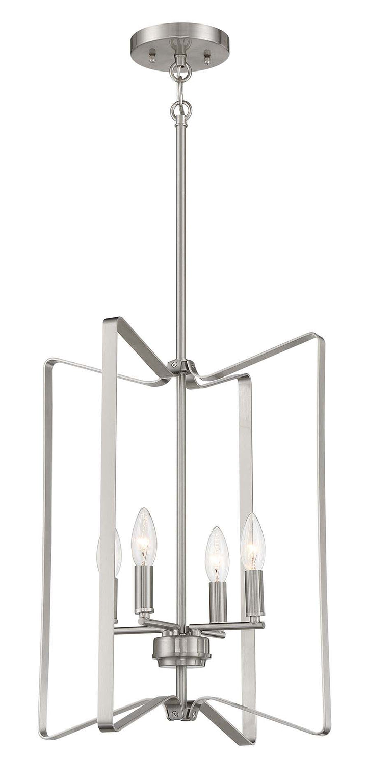 Shayna Foyer Pendant in Brushed Polished Nickel by Craftmade