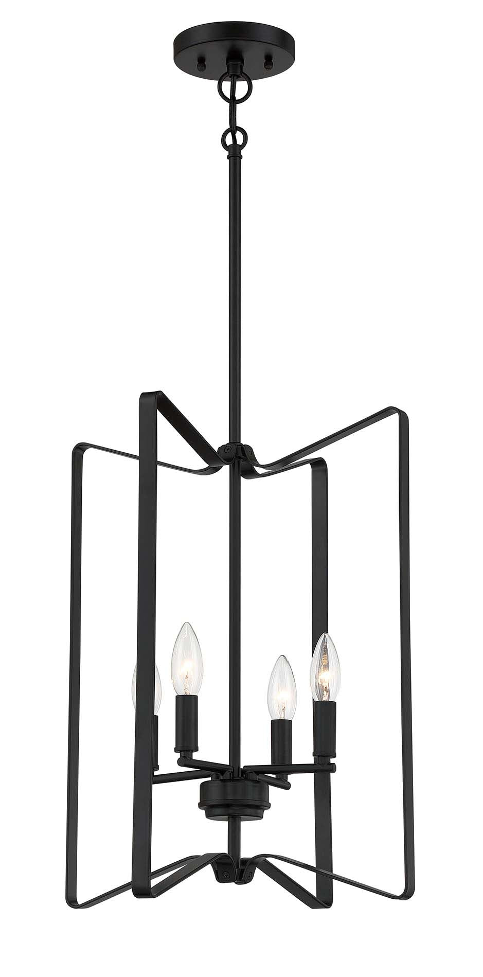 Shayna Foyer Pendant in Flat Black by Craftmade