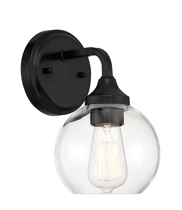 Glenda Wall Sconce in Flat Black by Craftmade