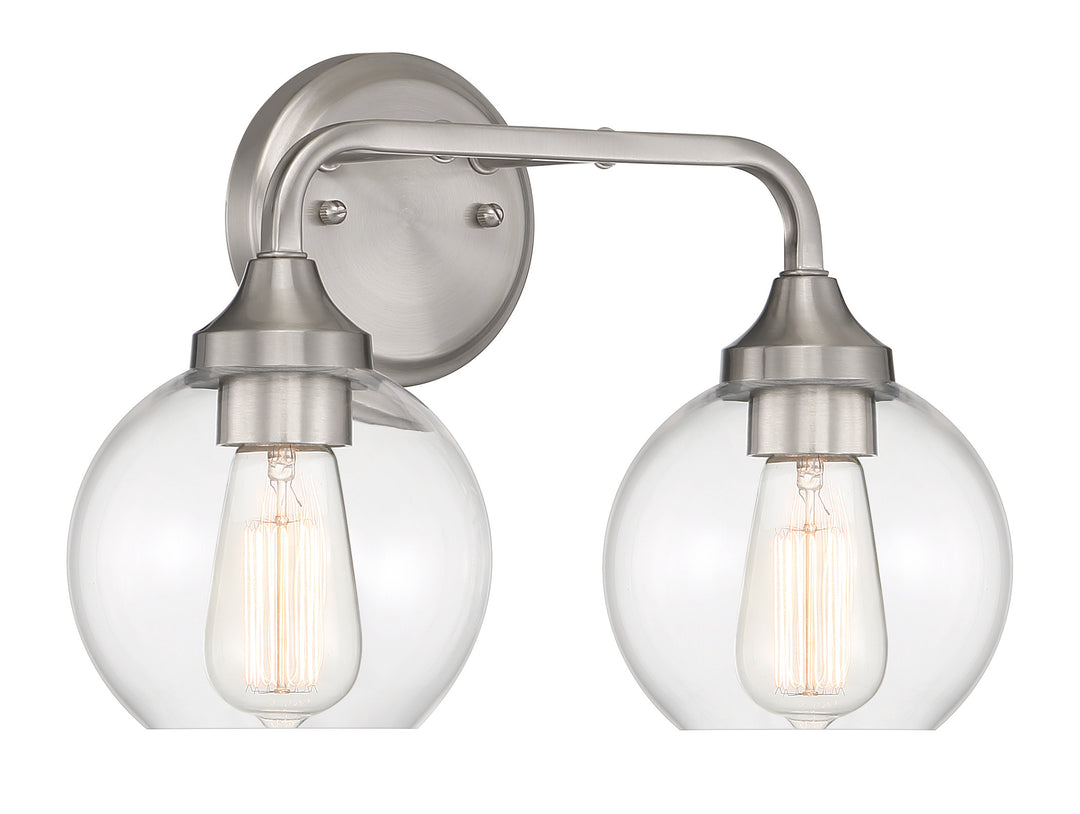 Glenda Vanity Light in Brushed Polished Nickel by Craftmade