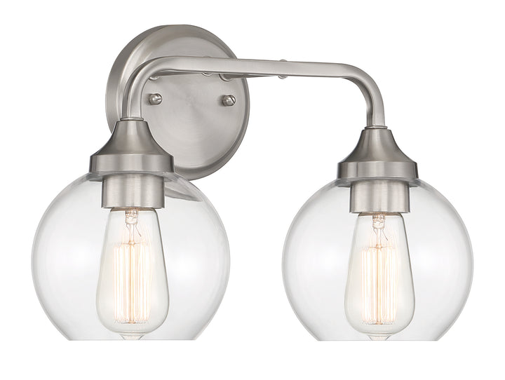Glenda Vanity Light in Brushed Polished Nickel by Craftmade