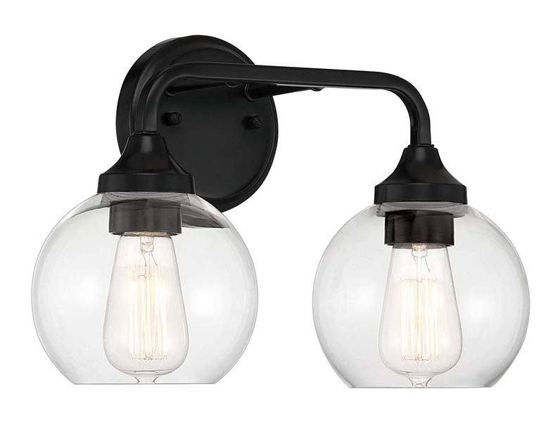 Glenda Vanity Light in Flat Black by Craftmade