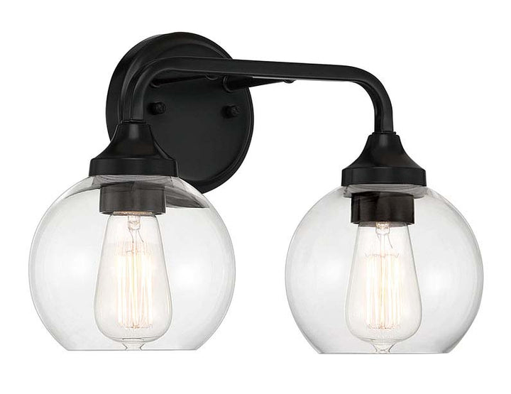 Glenda Vanity Light in Flat Black by Craftmade