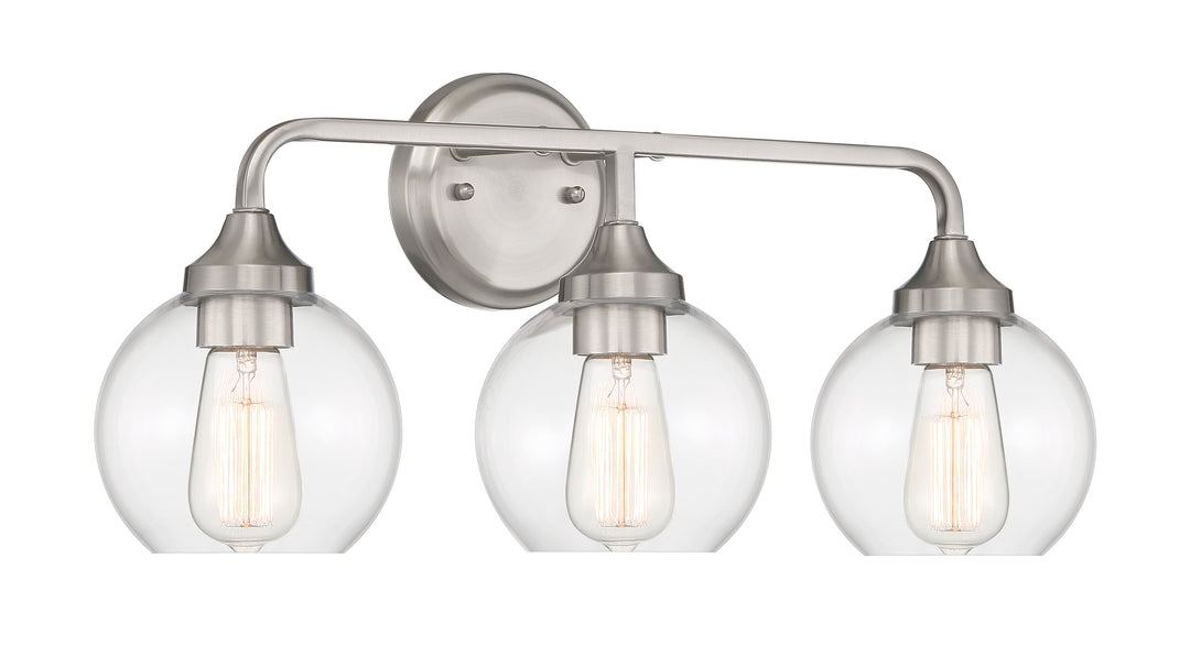 Glenda Vanity Light in Brushed Polished Nickel by Craftmade