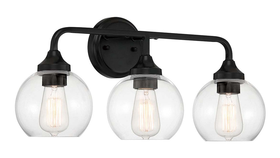 Glenda Vanity Light in Flat Black by Craftmade