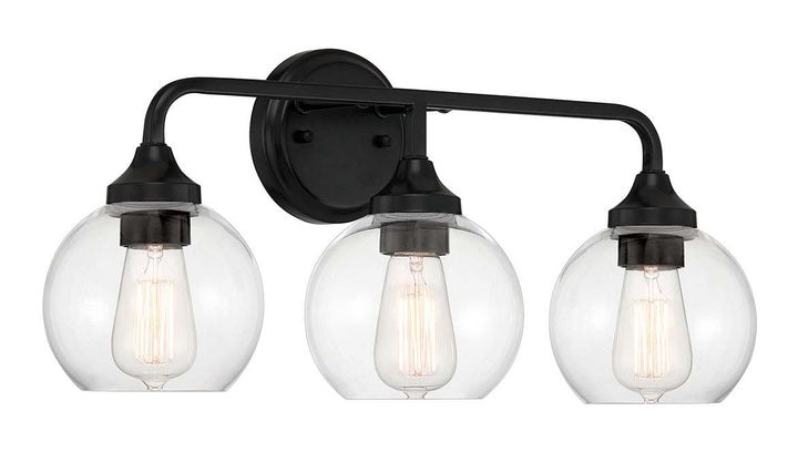 Glenda Vanity Light in Flat Black by Craftmade