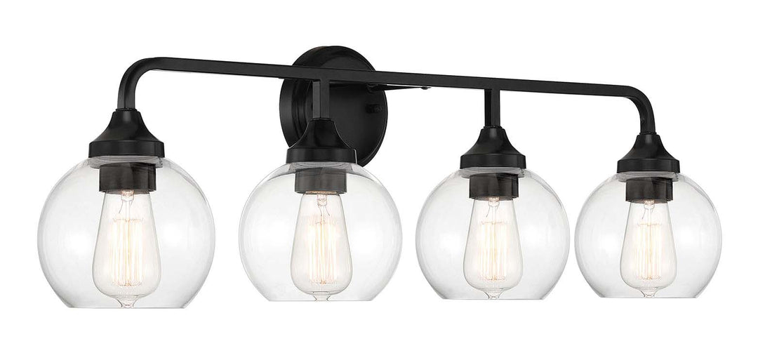 Glenda Vanity Light in Flat Black by Craftmade