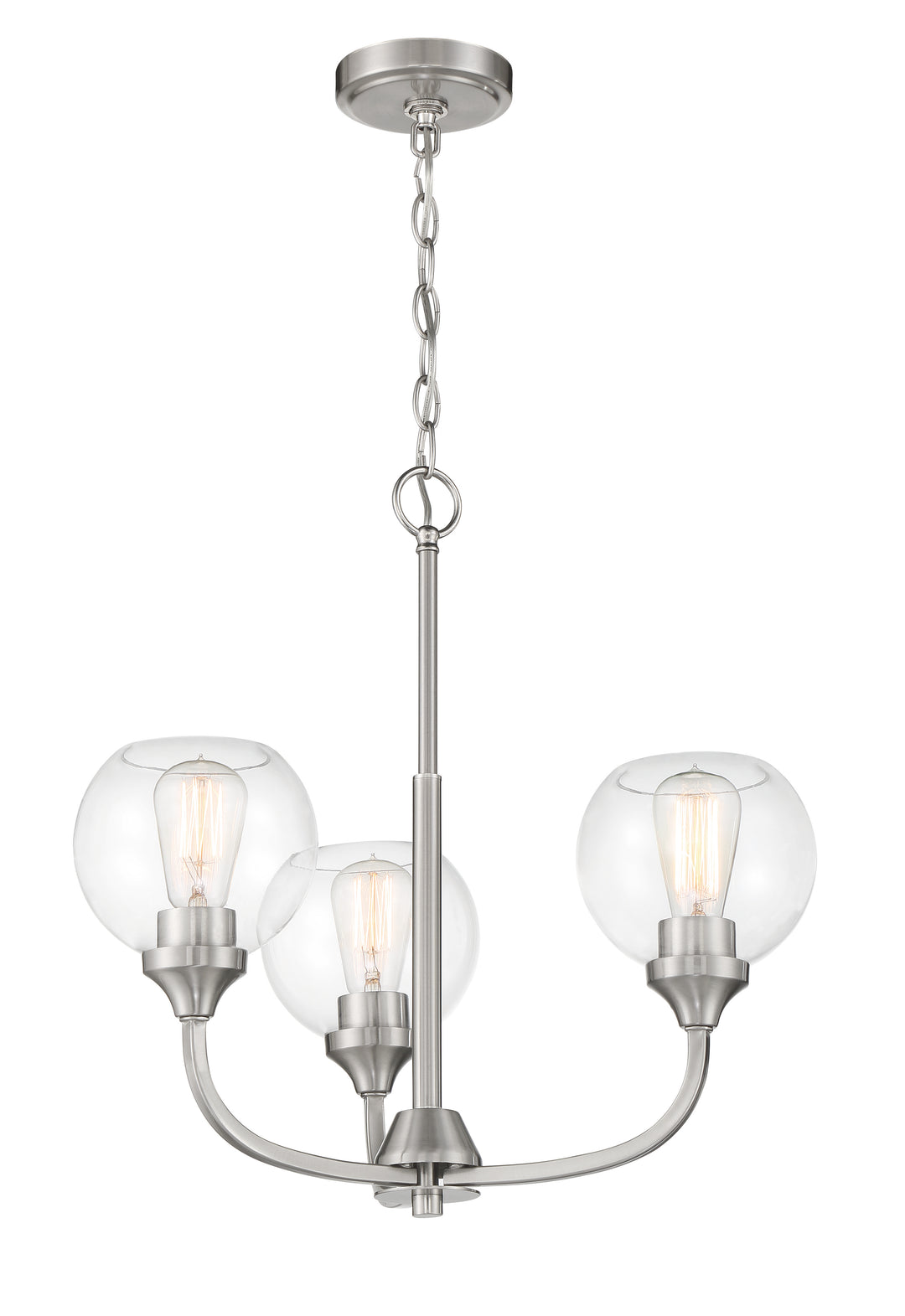 Glenda Chandelier in Brushed Polished Nickel by Craftmade