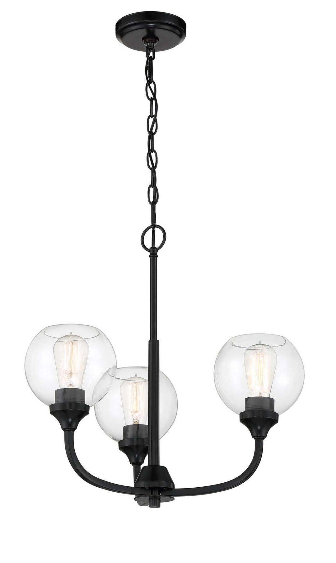 Glenda Chandelier in Flat Black by Craftmade