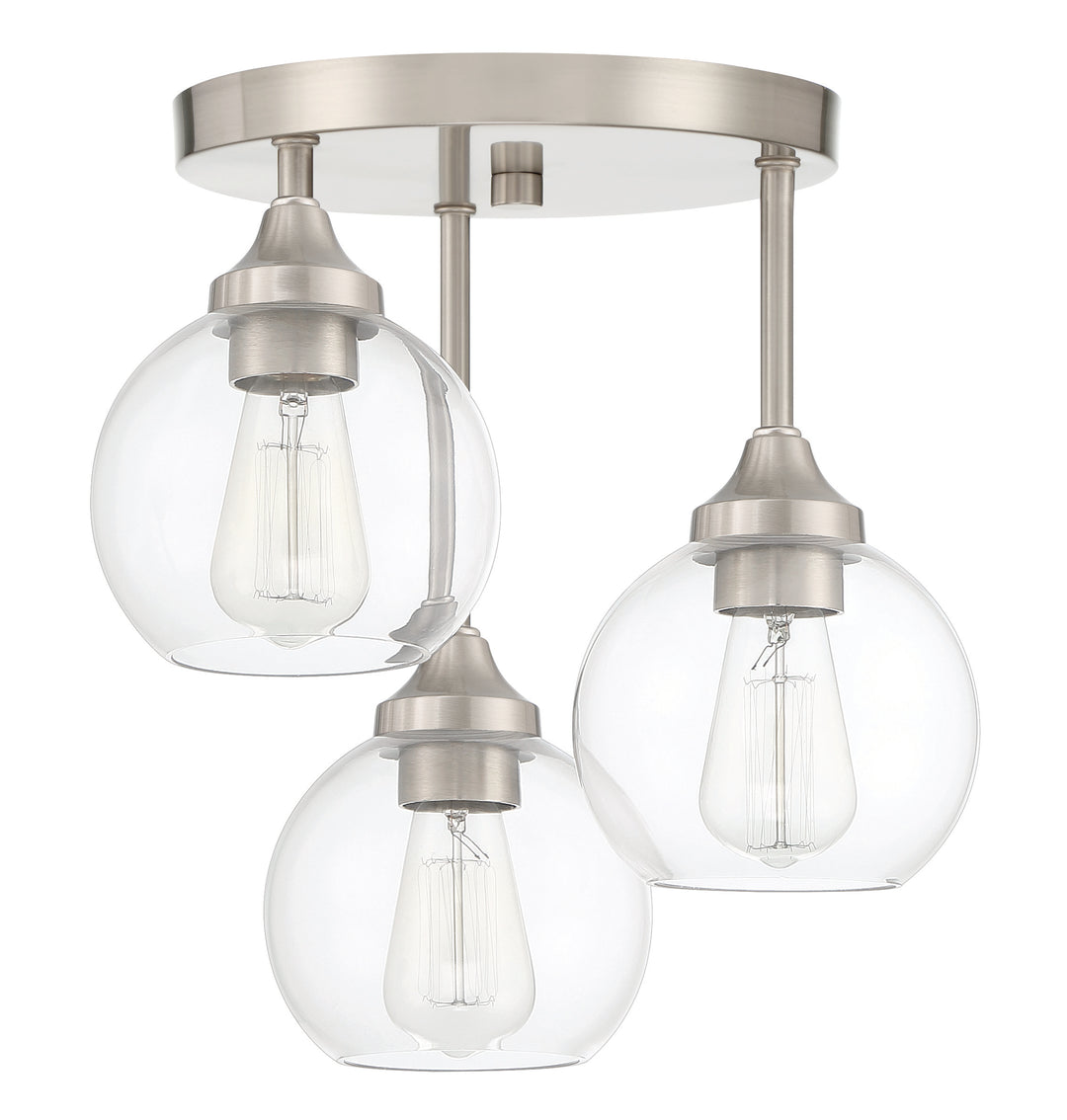 Glenda 3-Light Semi-Flush Mount by Craftmade - view 4
