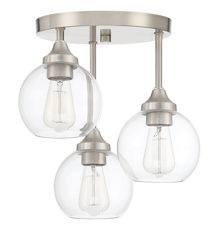 Glenda 3-Light Semi-Flush Mount by Craftmade - view 4