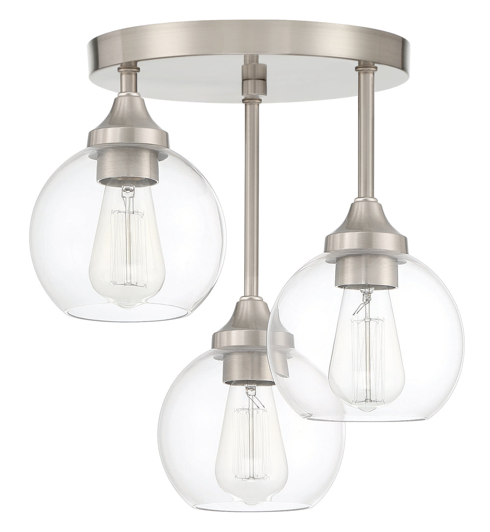 Glenda 3-Light Semi-Flush Mount by Craftmade - view 2