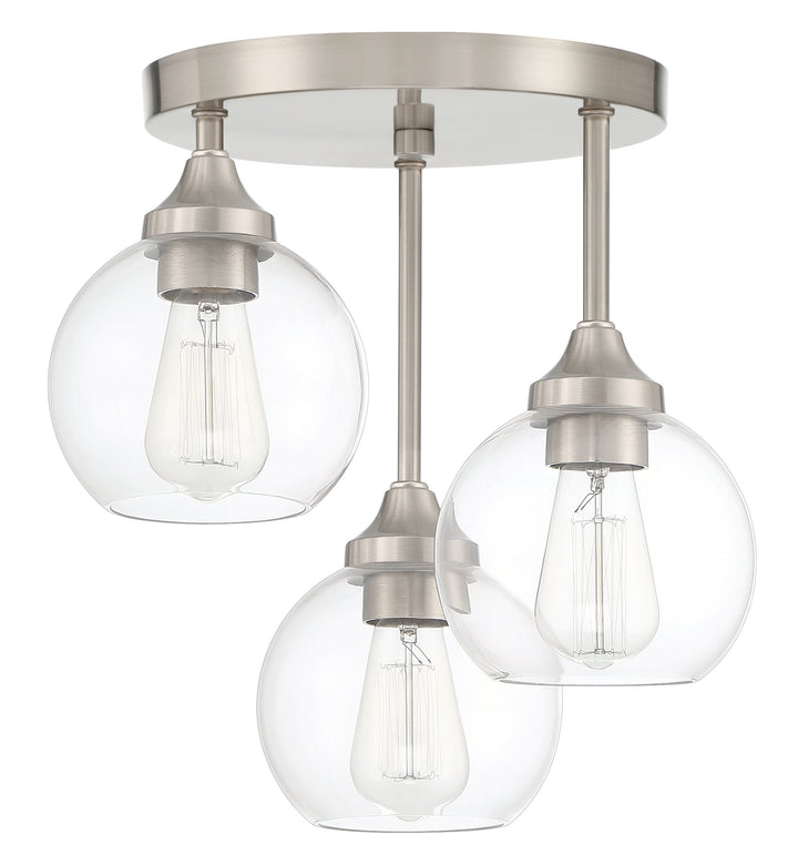Glenda 3-Light Semi-Flush Mount by Craftmade - view 2