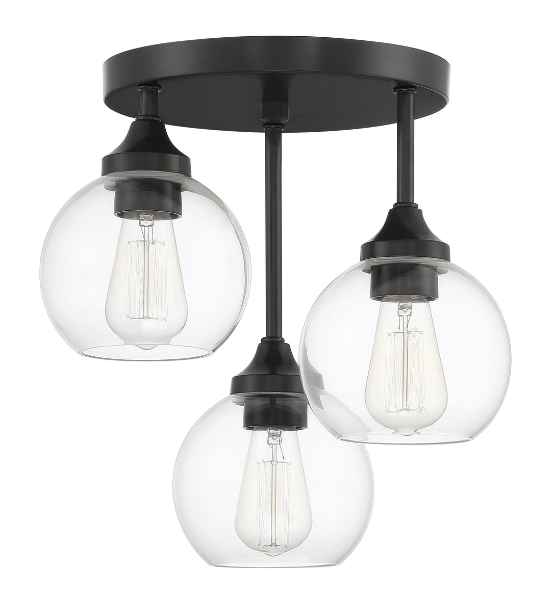 Glenda 3-Light Semi-Flush Mount by Craftmade - view 8