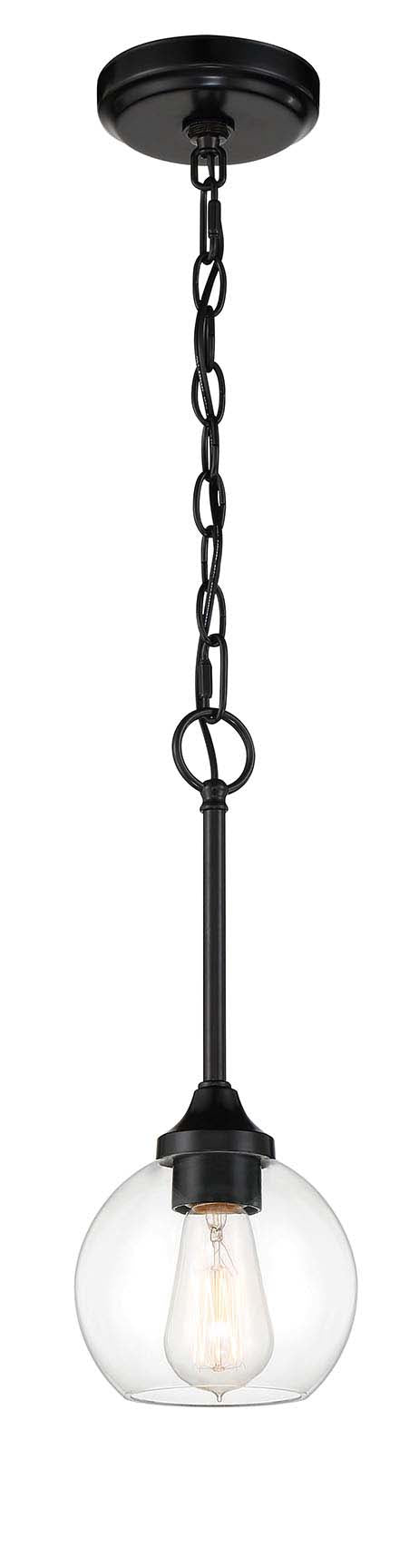 Glenda Pendant in Flat Black by Craftmade