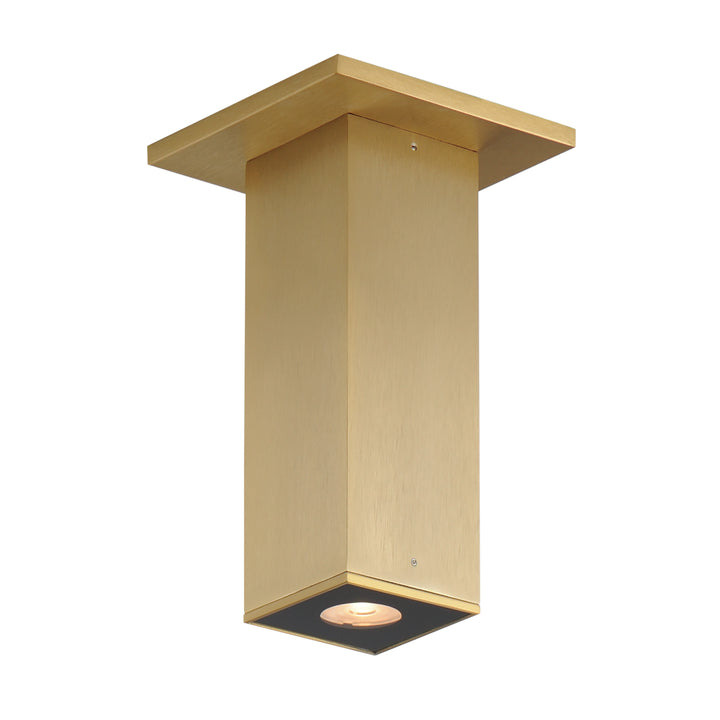 Culvert  7.5" LED Indoor Flush Mount Natural Aged Brass
