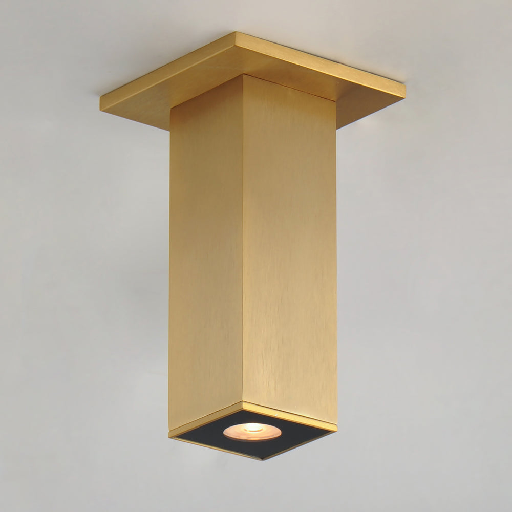 Culvert  7.5" LED Indoor Flush Mount Natural Aged Brass alternate view