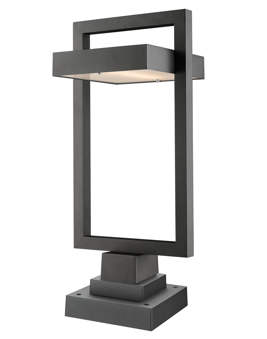 Luttrel - LED 1 Light Outdoor Pier Mount Light (566PHBS-SQPM-BK)