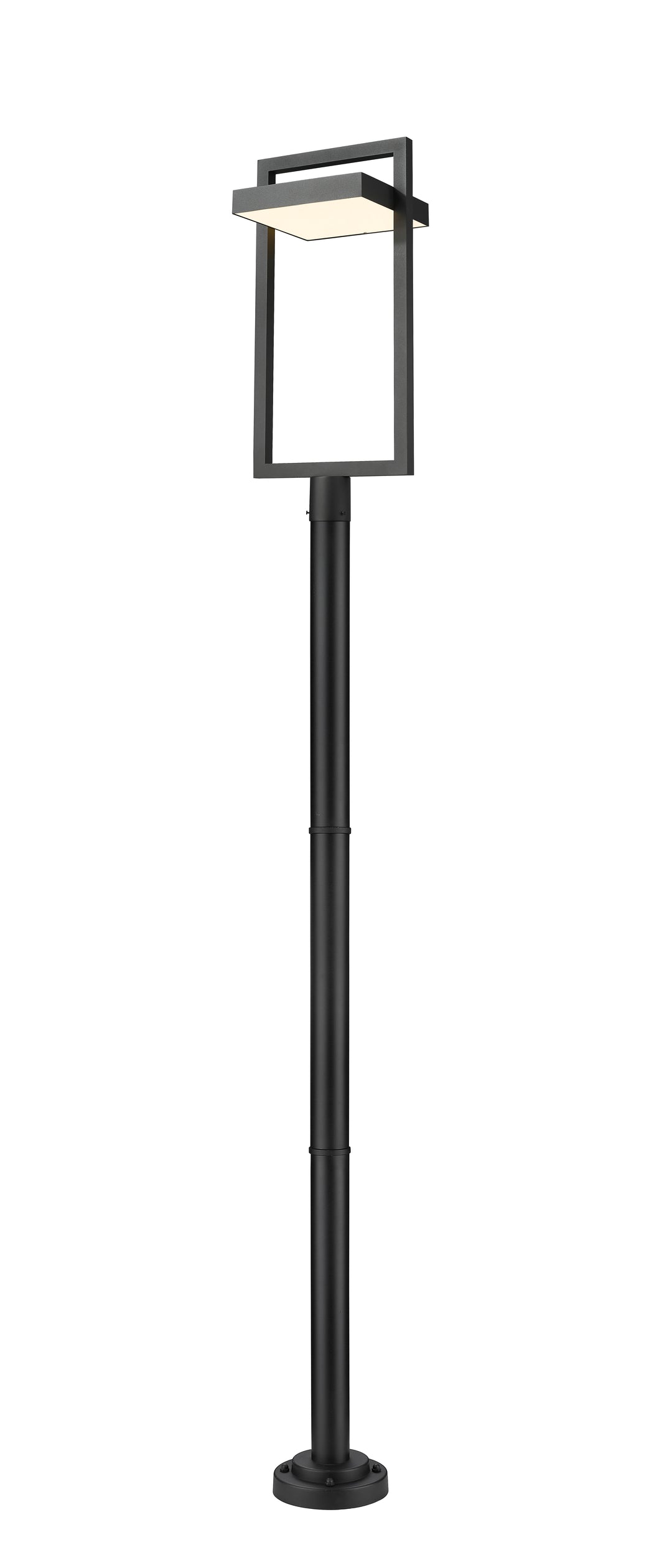 Luttrel - LED 1 Light Outdoor Post Light (566PHBR-567P-BK)