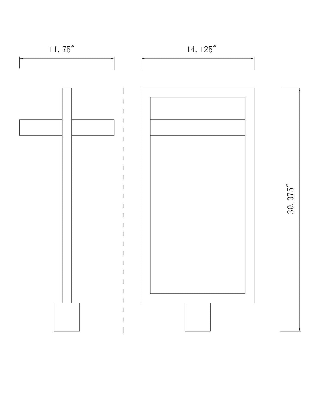 Luttrel - LED 1 Light Outdoor Post Light (566PHXLR-BK)