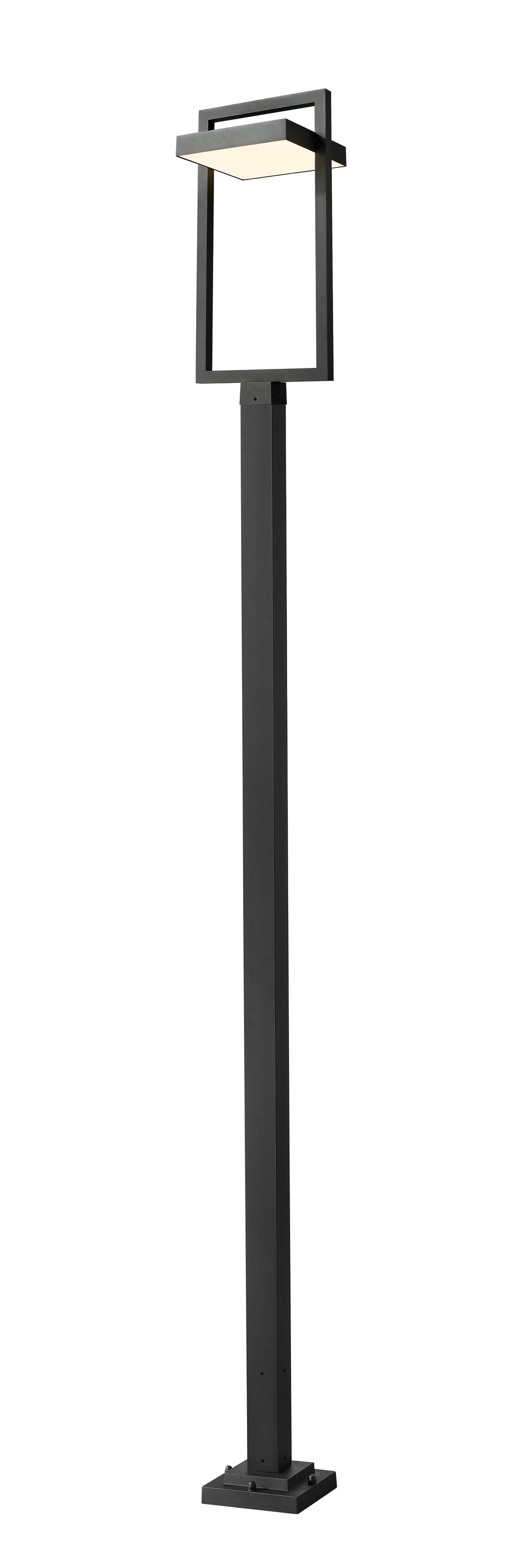 Luttrel - LED 1 Light Outdoor Post Light (566PHBR-567P-BK)