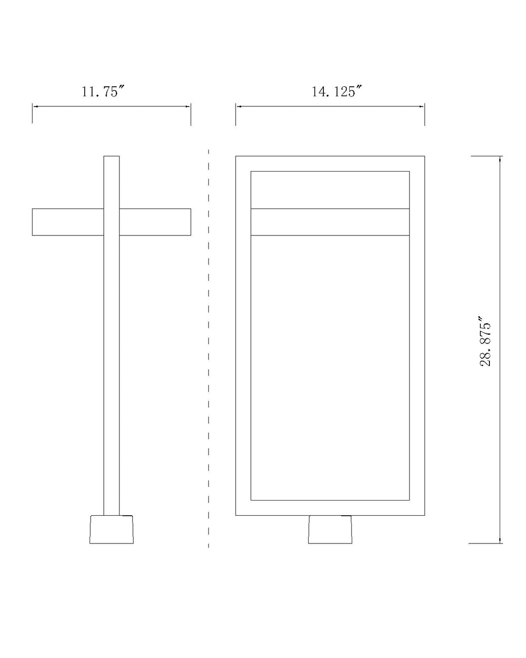 Luttrel - LED 1 Light Outdoor Post Light (566PHXLS-BK)