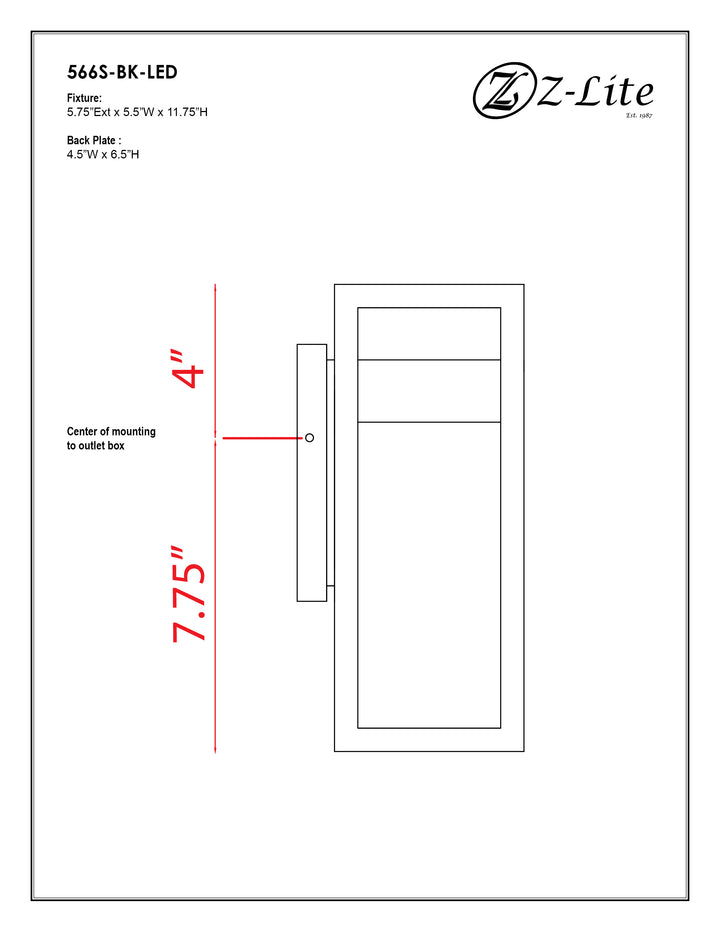Luttrel - LED 1 Light Outdoor Wall Light