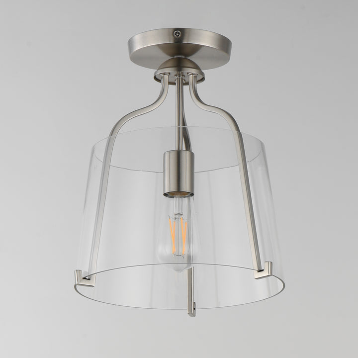 Bellmore 1-Light Pendant/Semi Flush Satin Nickel alternate view