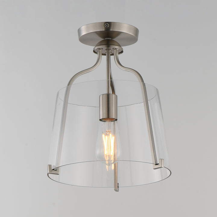 Bellmore 1-Light Pendant/Semi Flush Satin Nickel alternate view