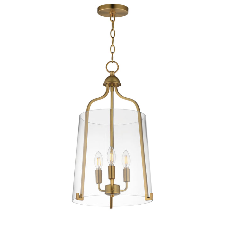 Bellmore 3-Light Foyer Pendant Natural Aged Brass