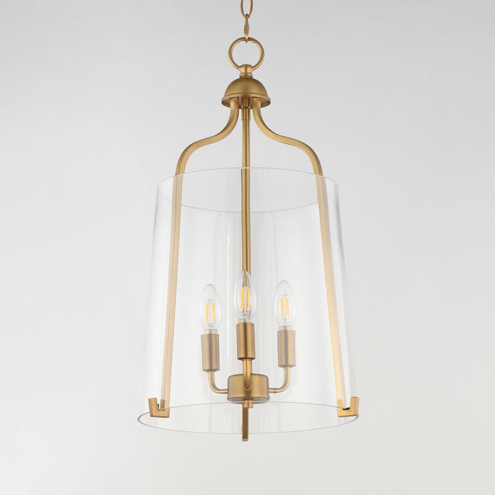 Bellmore 3-Light Foyer Pendant Natural Aged Brass alternate view