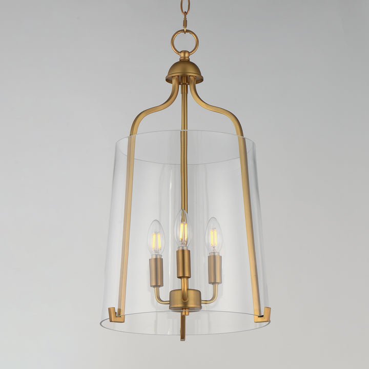Bellmore 3-Light Foyer Pendant Natural Aged Brass alternate view