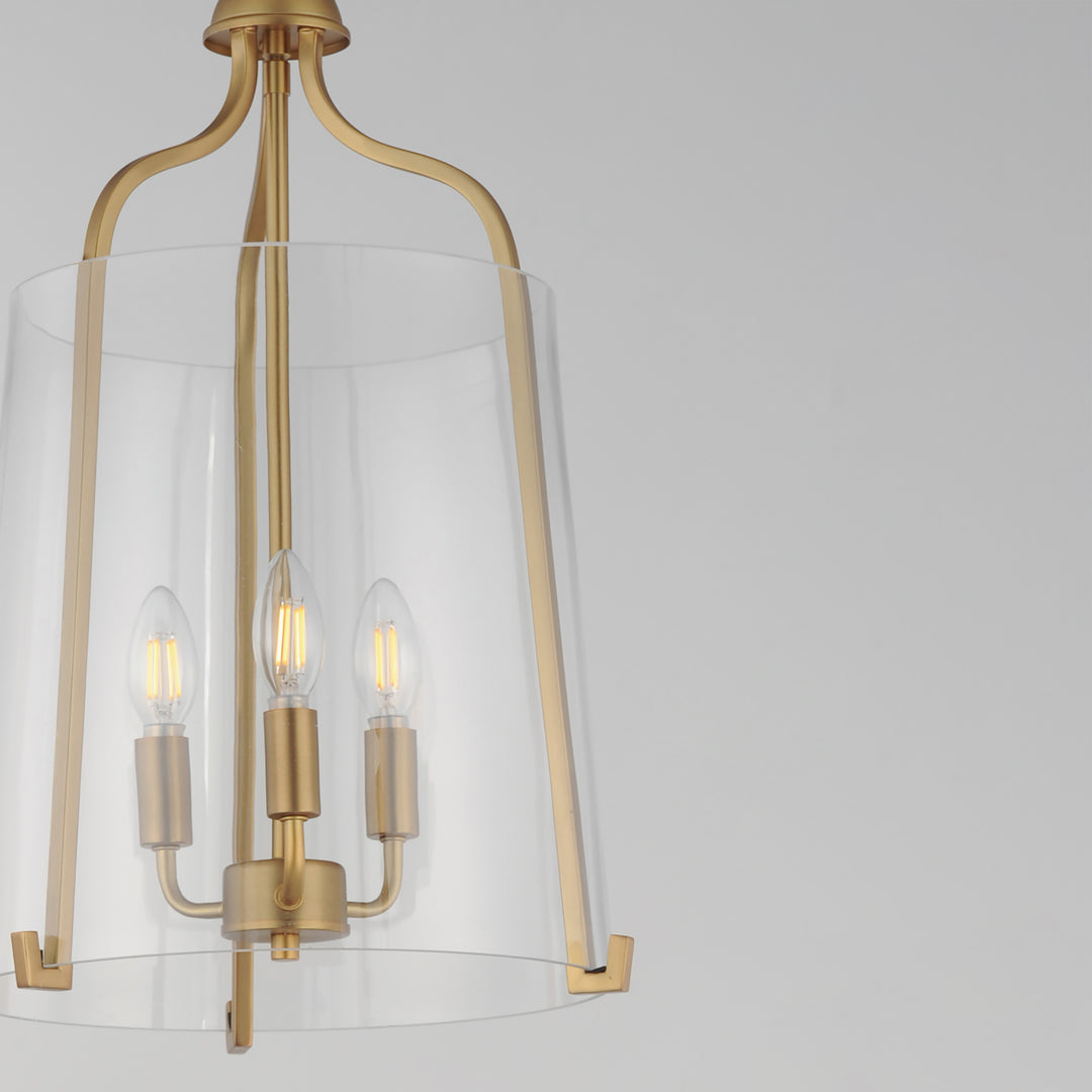 Bellmore 3-Light Foyer Pendant Natural Aged Brass alternate view