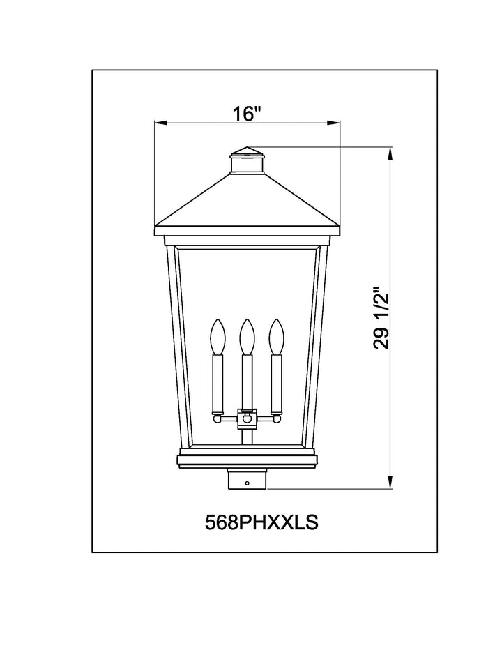 Beacon - 4 Light Outdoor Post Light