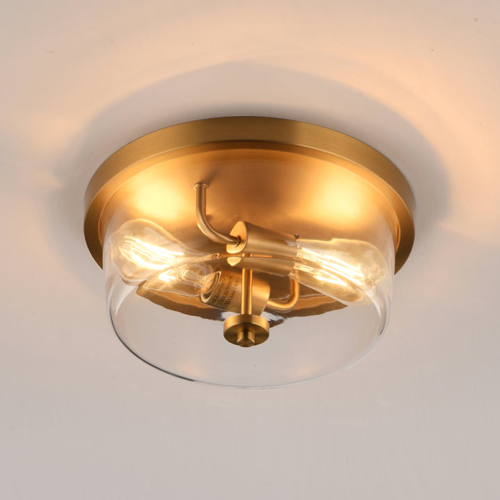 Fuller Flush Mount Natural Aged Brass alternate view