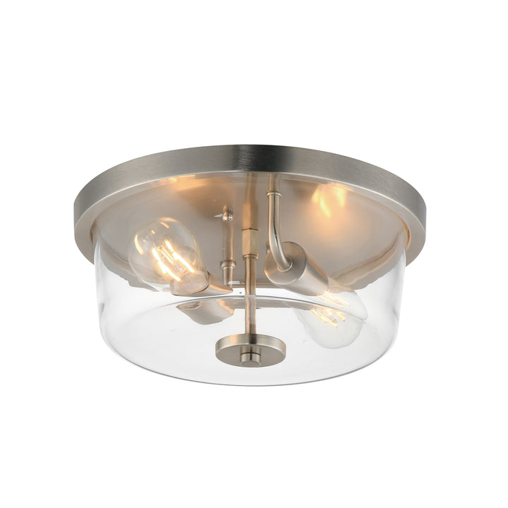 Fuller Flush Mount Satin Nickel