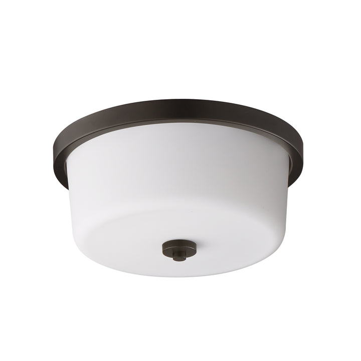 Fuller Flush Mount White / Oil Rubbed Bronze