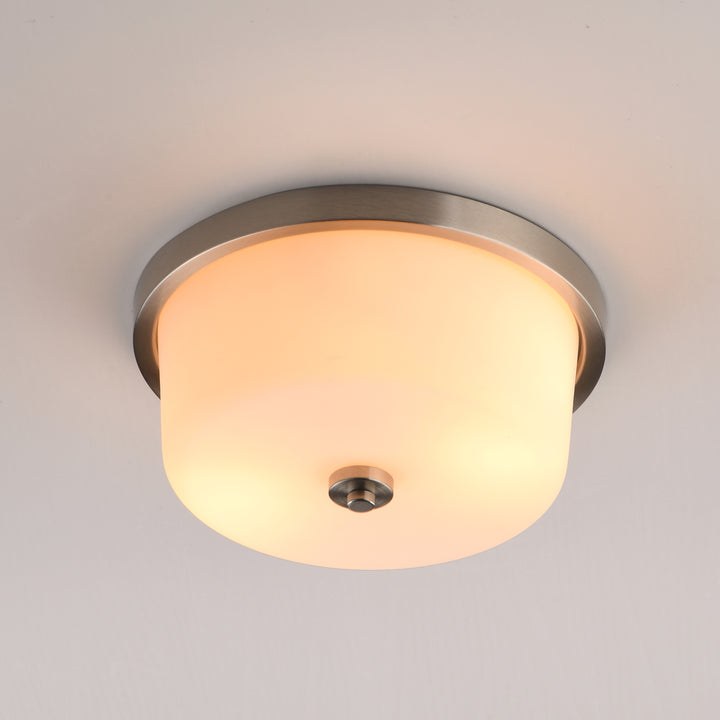 Fuller Flush Mount White / Satin Nickel alternate view