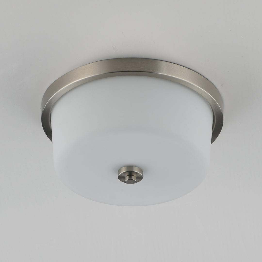 Fuller Flush Mount White / Satin Nickel alternate view