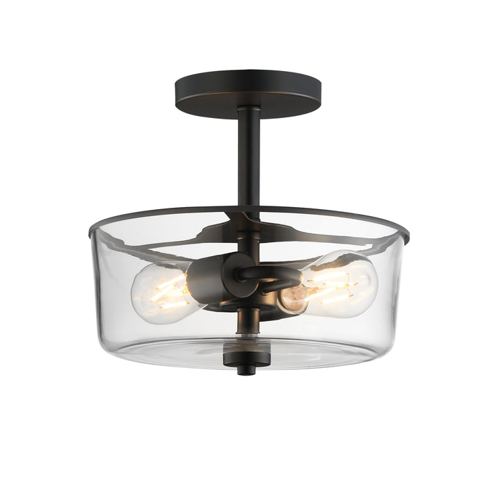 Fuller Semi Flush/Pendant Convertible Black