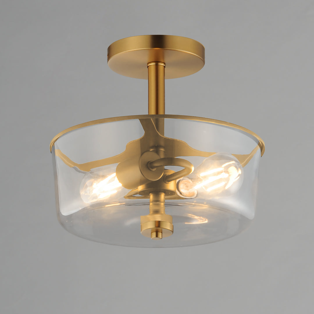 Fuller Semi Flush/Pendant Convertible Natural Aged Brass alternate view