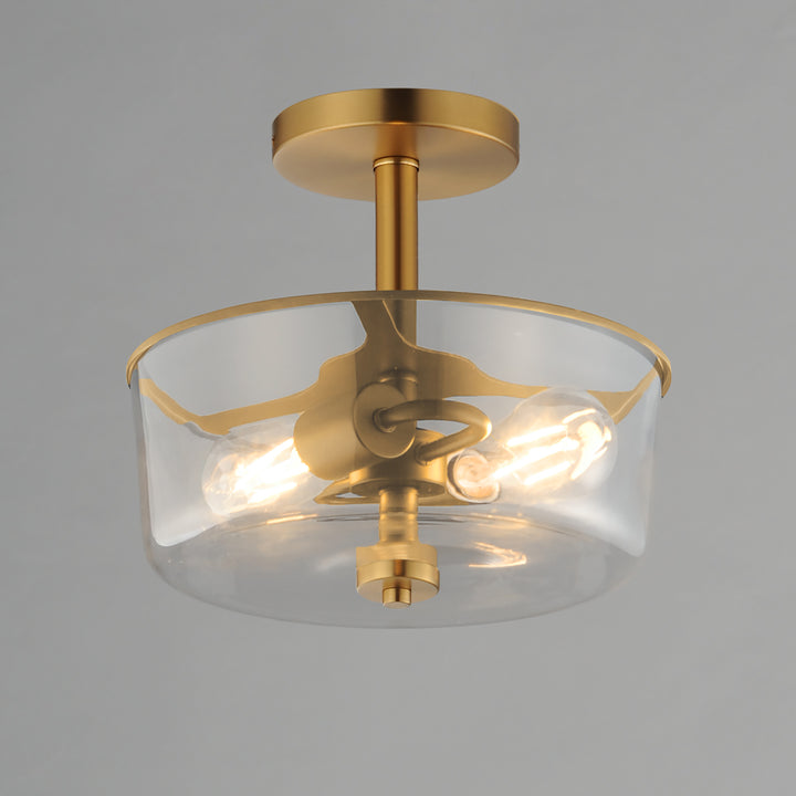 Fuller Semi Flush/Pendant Convertible Natural Aged Brass alternate view