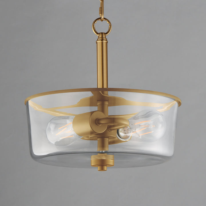 Fuller Semi Flush/Pendant Convertible Natural Aged Brass alternate view