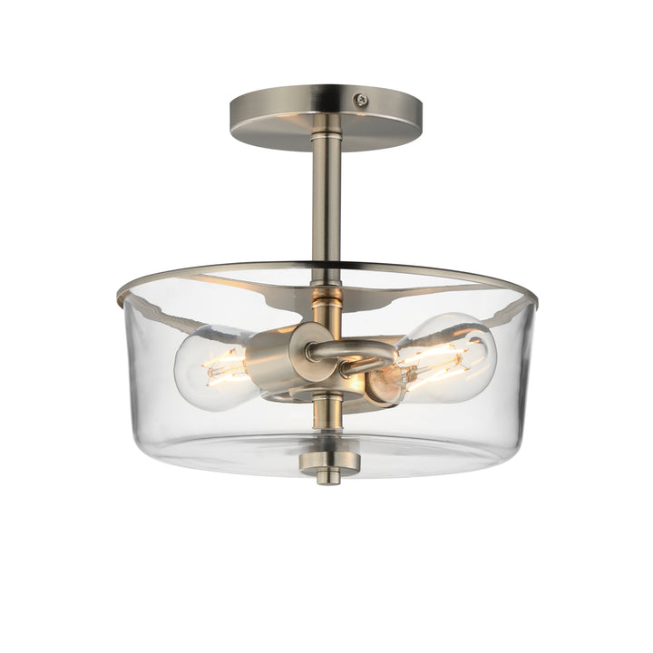 Fuller Semi Flush/Pendant Convertible Satin Nickel