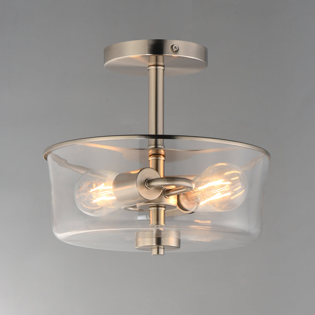 Fuller Semi Flush/Pendant Convertible Satin Nickel alternate view