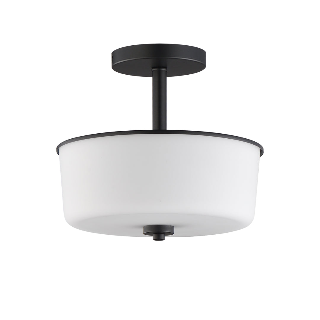 Fuller Semi Flush/Pendant Convertible White / Black