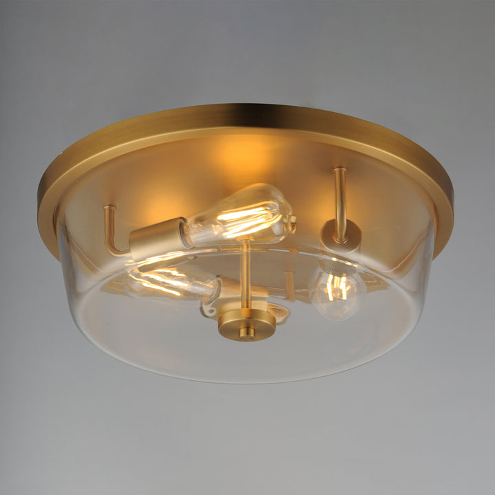 Fuller Flush Mount Natural Aged Brass alternate view