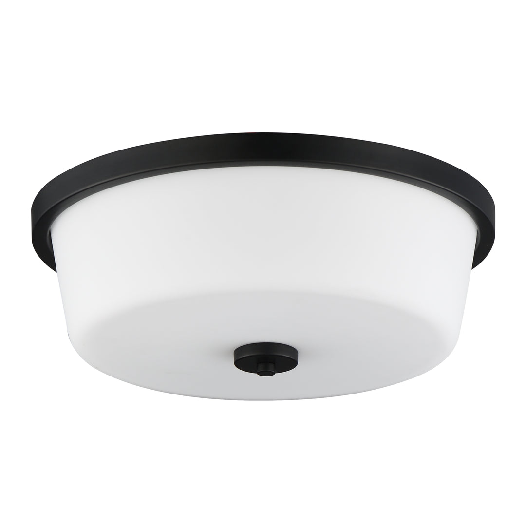 Fuller Flush Mount White / Black