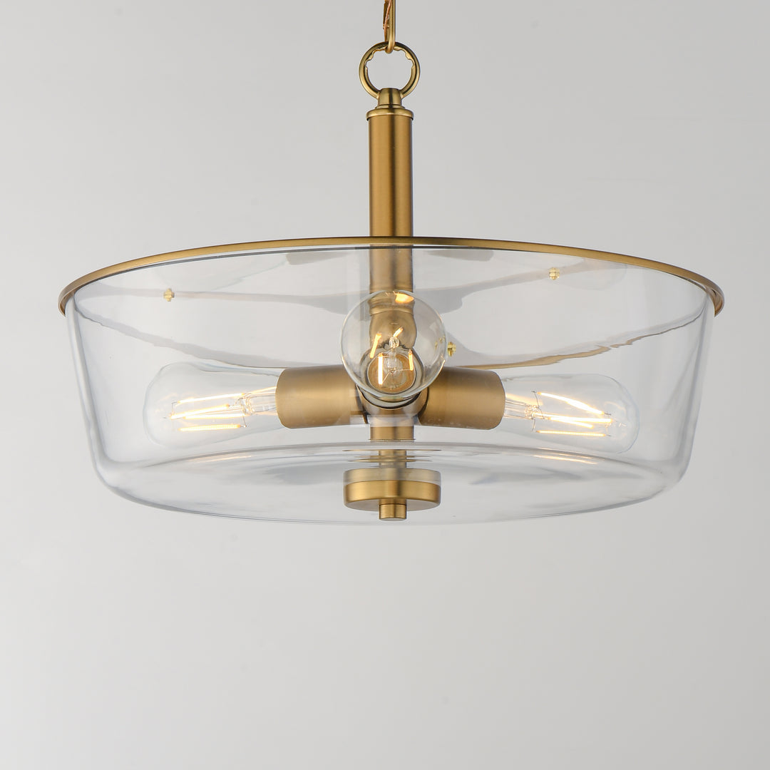Fuller Semi Flush/Pendant Convertible Natural Aged Brass alternate view